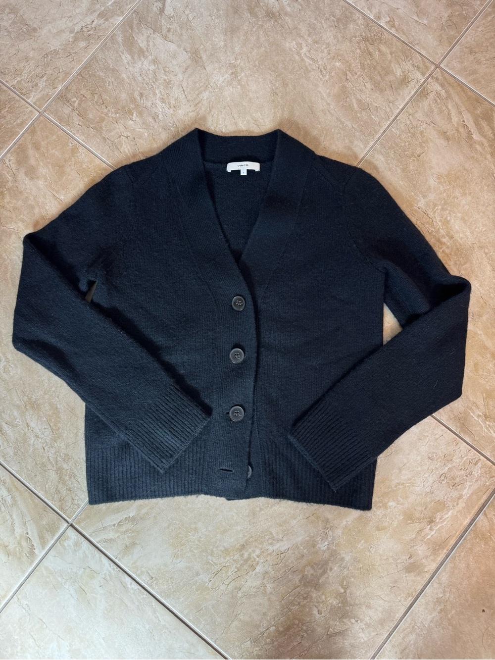 Vince Black Cashmere Cardigan size Small